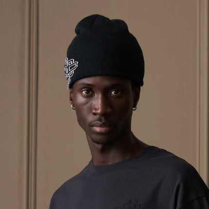 The Couture Club The Couture Club Beanie Intasia Emblem FW26 Black