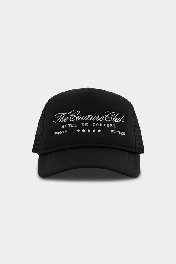 The Couture Club The Couture Club Cap Hotel De Couture SS26 Black