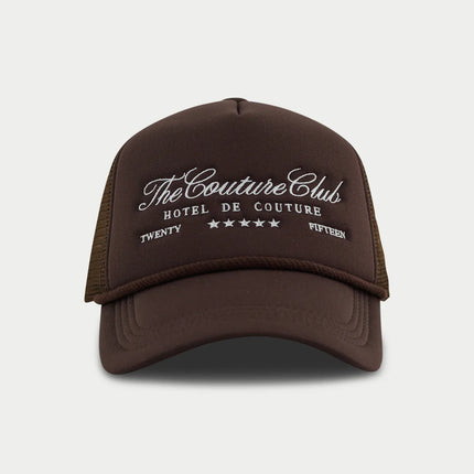 The Couture Club The Couture Club Cap Hotel De Couture SS26 Brown