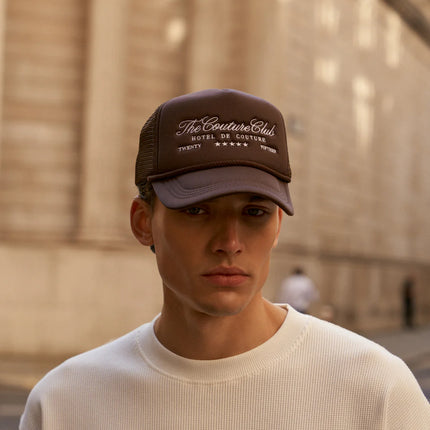 The Couture Club The Couture Club Cap Hotel De Couture SS26 Brown