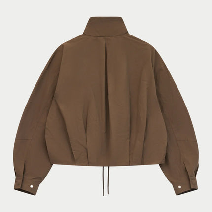 The Couture Club The Couture Club Jacket Technical Funnel Neck FW26 Brown