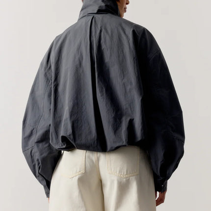 The Couture Club The Couture Club Jacket Technical Funnel Neck FW26 Charcoal