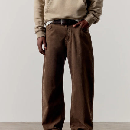 The Couture Club The Couture Club Jeans Skater FW26 Washed Brown