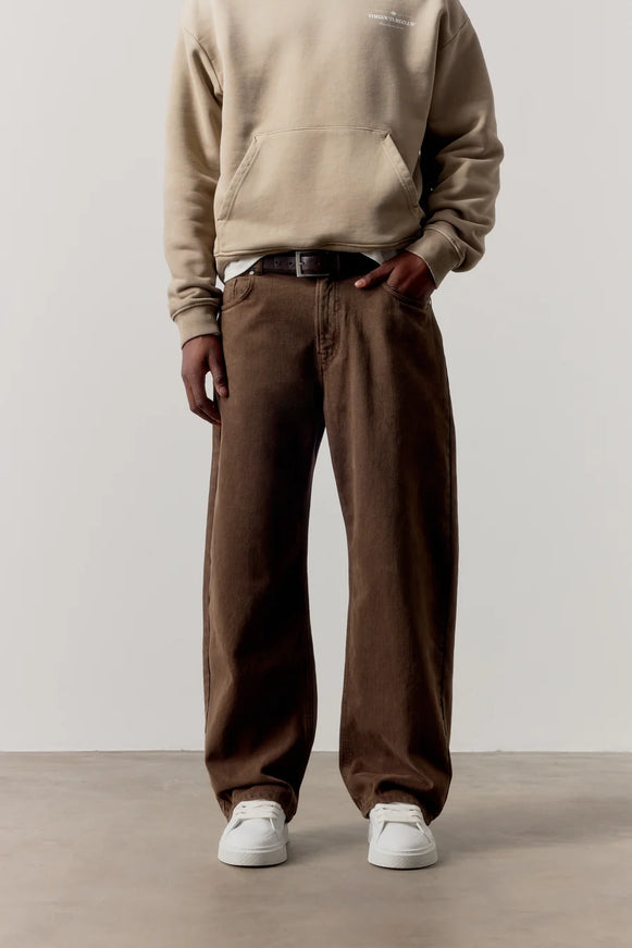The Couture Club The Couture Club Jeans Skater FW26 Washed Brown