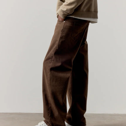 The Couture Club The Couture Club Jeans Skater FW26 Washed Brown