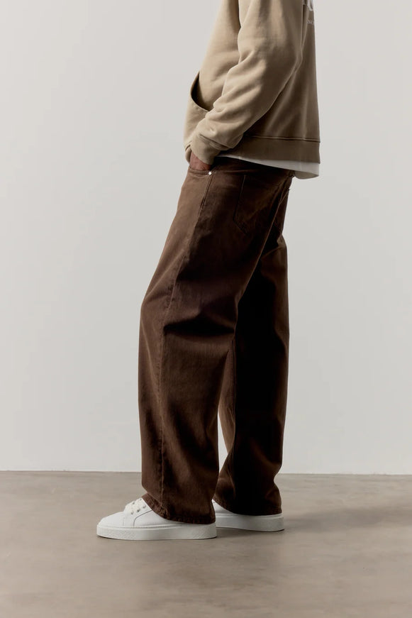 The Couture Club The Couture Club Jeans Skater FW26 Washed Brown