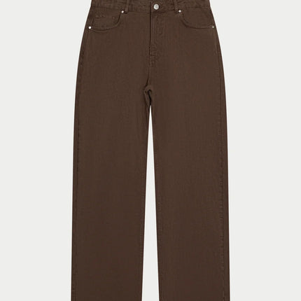 The Couture Club The Couture Club Jeans Skater FW26 Washed Brown