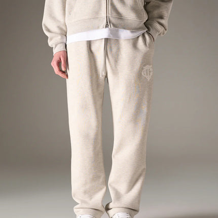 The Couture Club The Couture Club Joggers Monogram Applique Emblem SS26 Grey Melange