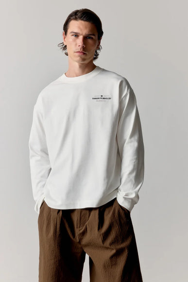 The Couture Club The Couture Club Longsleeve Copyright FW26 Off White/Brown