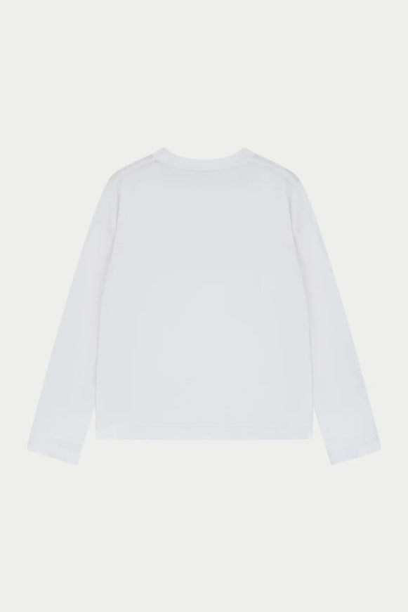 The Couture Club The Couture Club Longsleeve Lightweight Emblem FW26 White