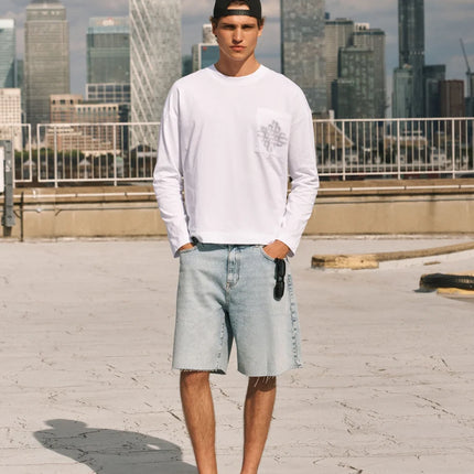 The Couture Club The Couture Club Longsleeve Lightweight Emblem FW26 White