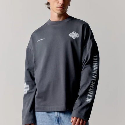 The Couture Club The Couture Club Longsleeve Motion Blurred FW26 Charcoal