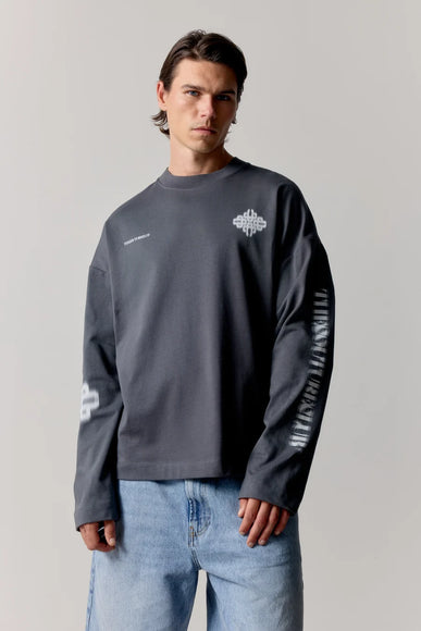 The Couture Club The Couture Club Longsleeve Motion Blurred FW26 Charcoal