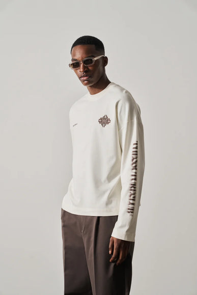 The Couture Club The Couture Club Longsleeve Motion Blurred FW26 Off White