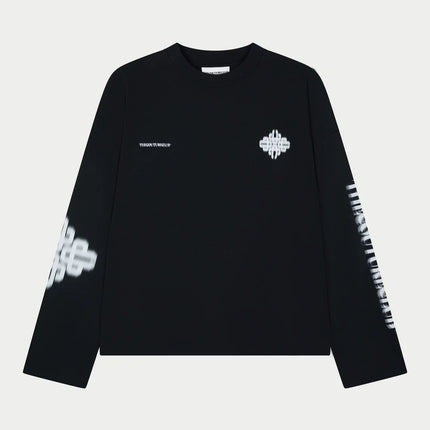 The Couture Club The Couture Club Longsleeve Motion Blurred SS26 Black