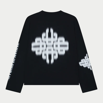 The Couture Club The Couture Club Longsleeve Motion Blurred SS26 Black