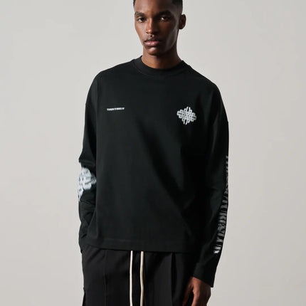 The Couture Club The Couture Club Longsleeve Motion Blurred SS26 Black