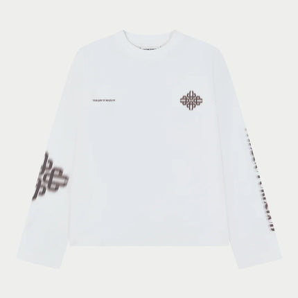 The Couture Club The Couture Club Longsleeve Motion Blurred SS26 Off White