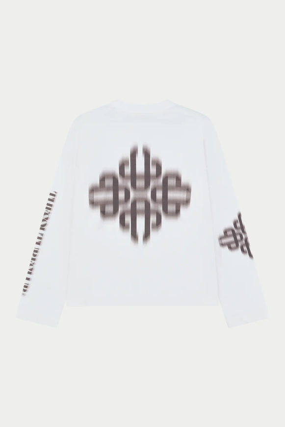 The Couture Club The Couture Club Longsleeve Motion Blurred SS26 Off White
