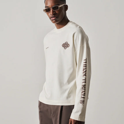 The Couture Club The Couture Club Longsleeve Motion Blurred SS26 Off White