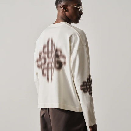 The Couture Club The Couture Club Longsleeve Motion Blurred SS26 Off White