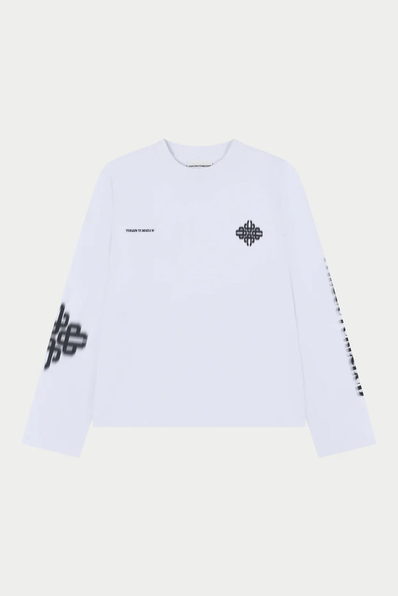 The Couture Club The Couture Club Longsleeve Motion Blurred SS26 White