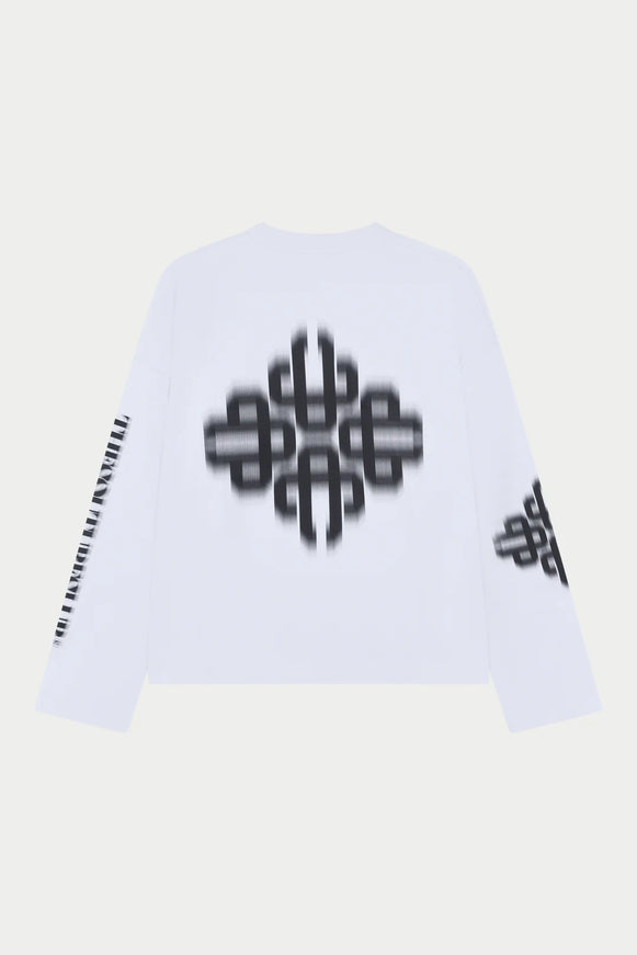 The Couture Club The Couture Club Longsleeve Motion Blurred SS26 White