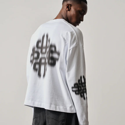 The Couture Club The Couture Club Longsleeve Motion Blurred SS26 White