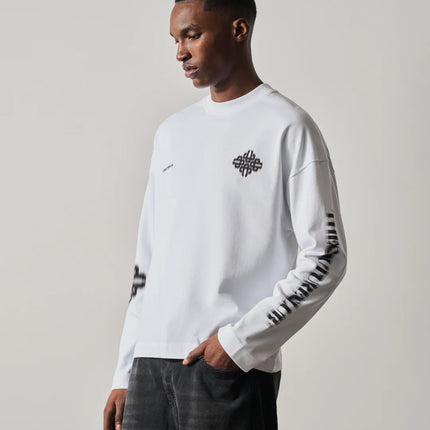 The Couture Club The Couture Club Longsleeve Motion Blurred SS26 White