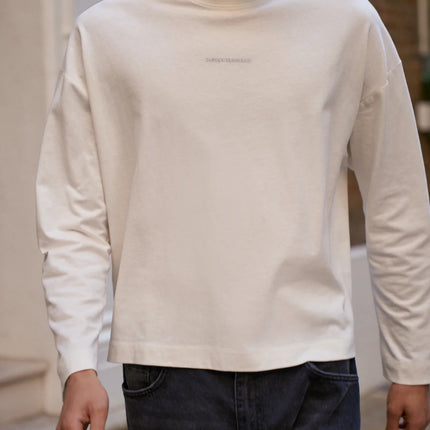The Couture Club The Couture Club Longsleeve Slub SS26 Off White