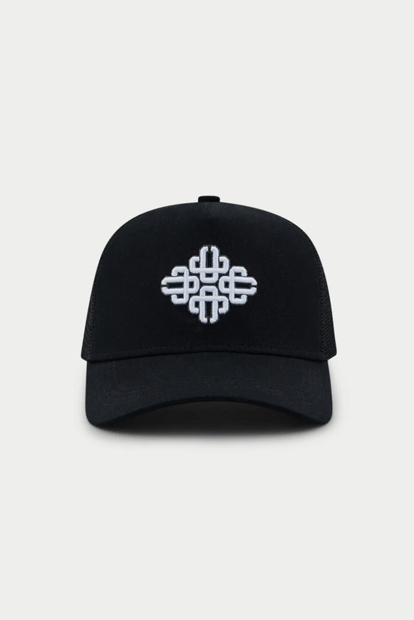 The Couture Club The Couture Club Mesh Cap Emboidered Emblem FW26 Black