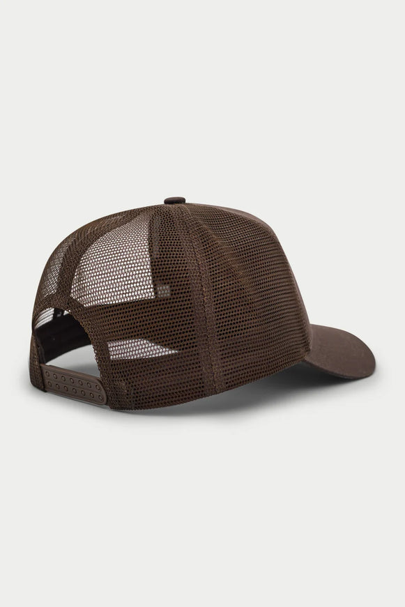 The Couture Club The Couture Club Mesh Cap Emboidered Emblem FW26 Brown