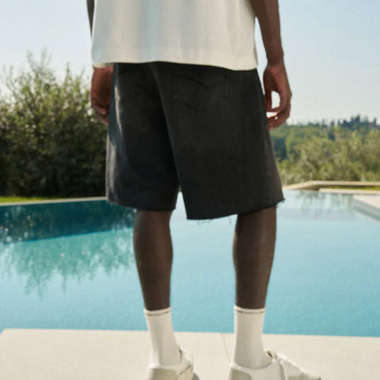 The Couture Club The Couture Club Shorts Raw Denim SS26 Black