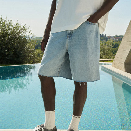 The Couture Club The Couture Club Shorts Raw Denim SS26 Blue