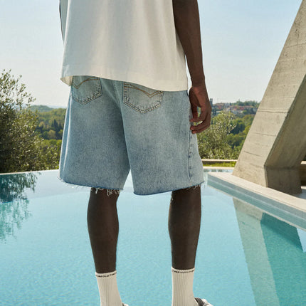 The Couture Club The Couture Club Shorts Raw Denim SS26 Blue