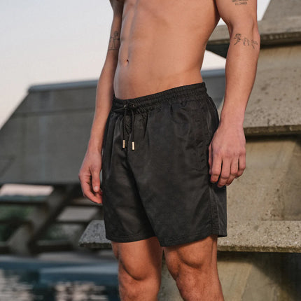 The Couture Club The Couture Club Swimshorts Emblem Water Reactive SS26 Black