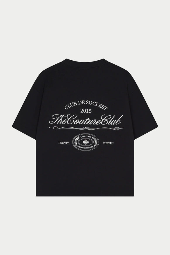 The Couture Club The Couture Club T-Shirt Club De Soci SS26 Black