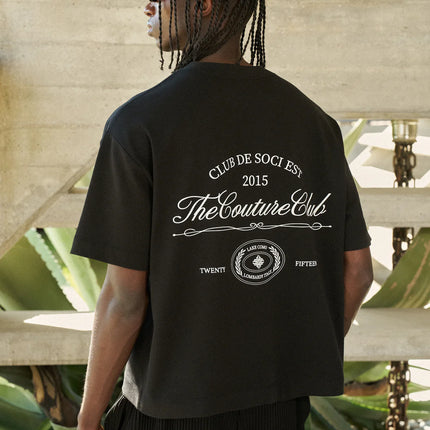 The Couture Club The Couture Club T-Shirt Club De Soci SS26 Black