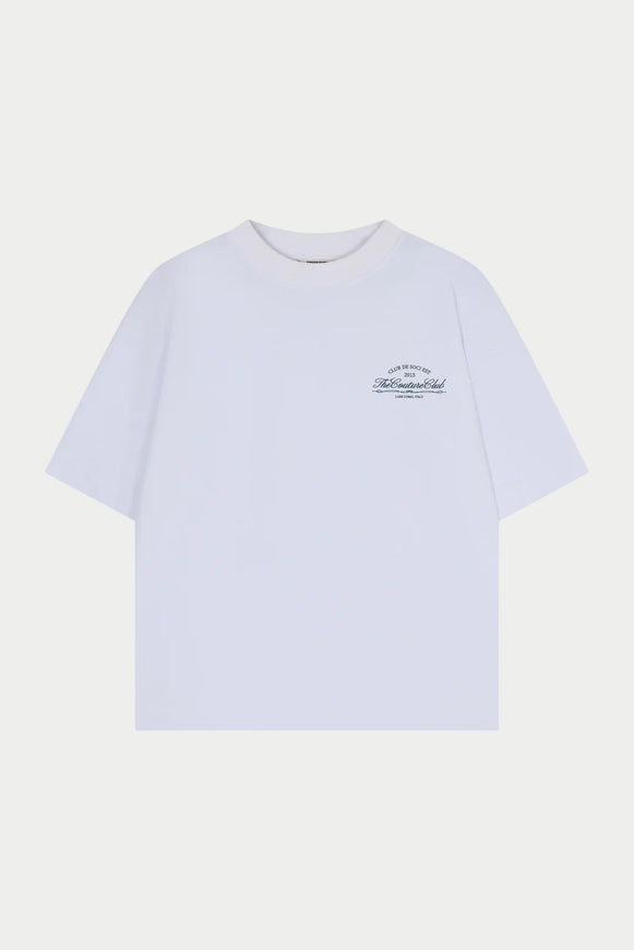 The Couture Club The Couture Club T-Shirt Club De Soci SS26 White/Forest Green