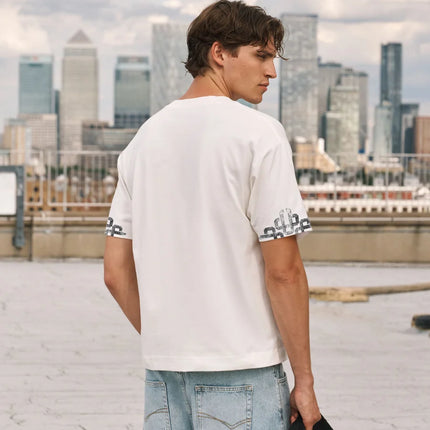 The Couture Club The Couture Club T-Shirt Cracked Emblem FW26 Off White