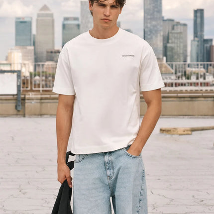 The Couture Club The Couture Club T-Shirt Cracked Emblem FW26 Off White