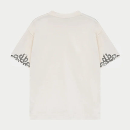 The Couture Club The Couture Club T-Shirt Cracked Emblem FW26 Off White