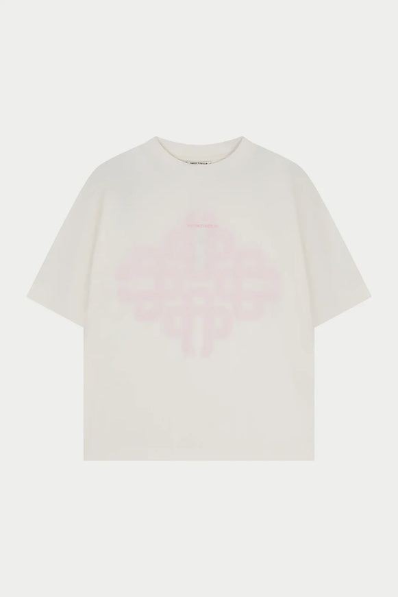 The Couture Club The Couture Club T-Shirt Emblem Slub SS26 White/Pink