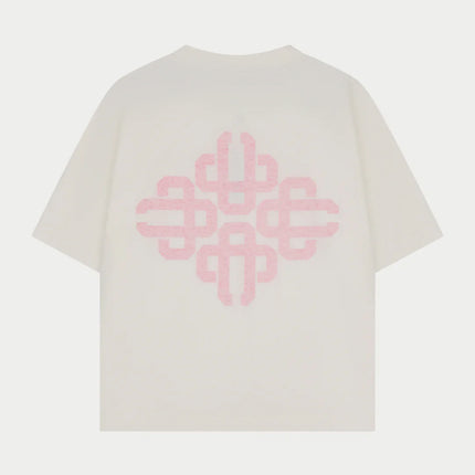 The Couture Club The Couture Club T-Shirt Emblem Slub SS26 White/Pink