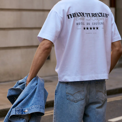 The Couture Club The Couture Club T-Shirts Hotel De Couture SS26 White/Black