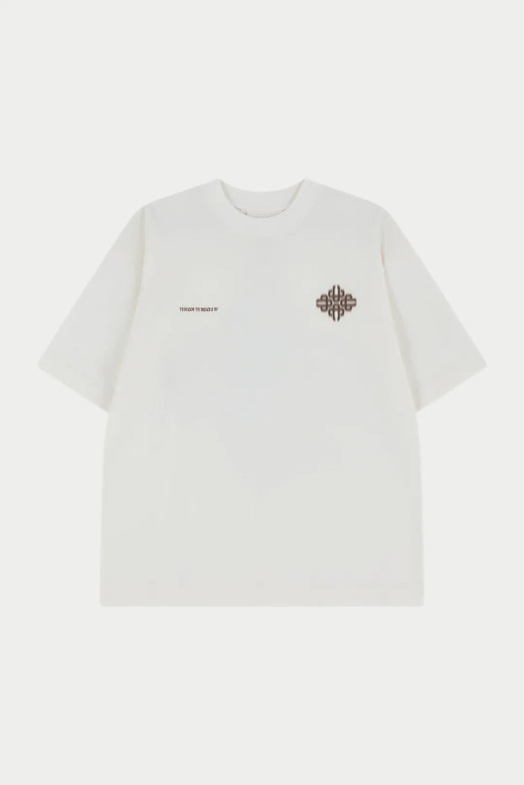 The Couture Club The Couture Club T-Shirts Motion Blurred SS26 Off White/Brown