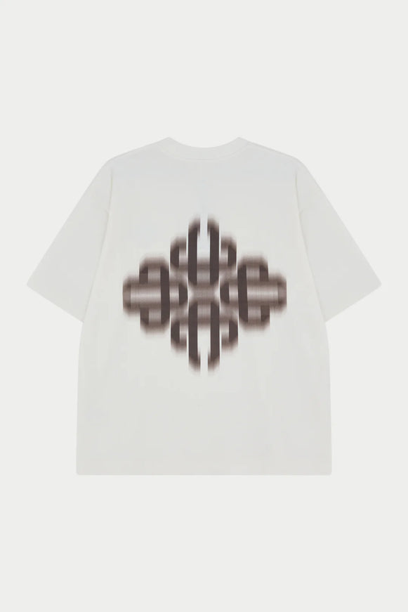 The Couture Club The Couture Club T-Shirts Motion Blurred SS26 Off White/Brown