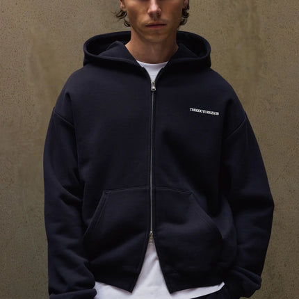 The Couture Club The Couture Club Zip Hoodie Copyright FW26 Black