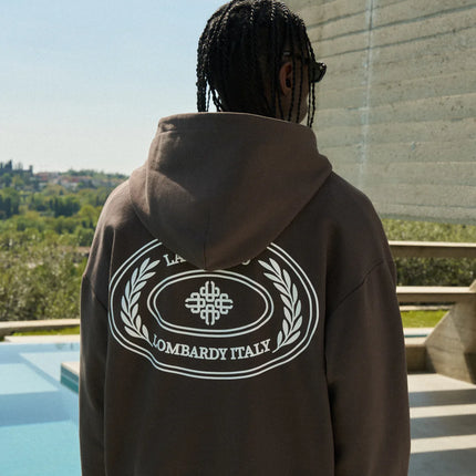 The Couture Club The Couture Club Zip Hoodie Lake Como SS26 Brown