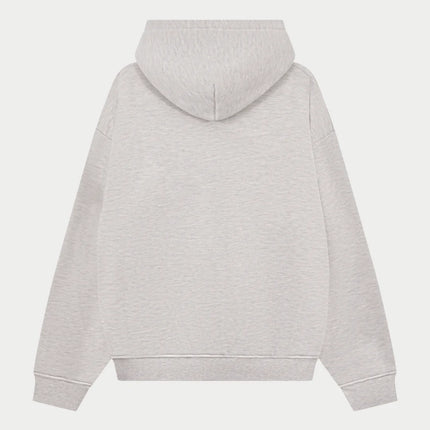 The Couture Club The Couture Club Zip Hoodie Monogram Applique Emblem SS26 Grey Melange